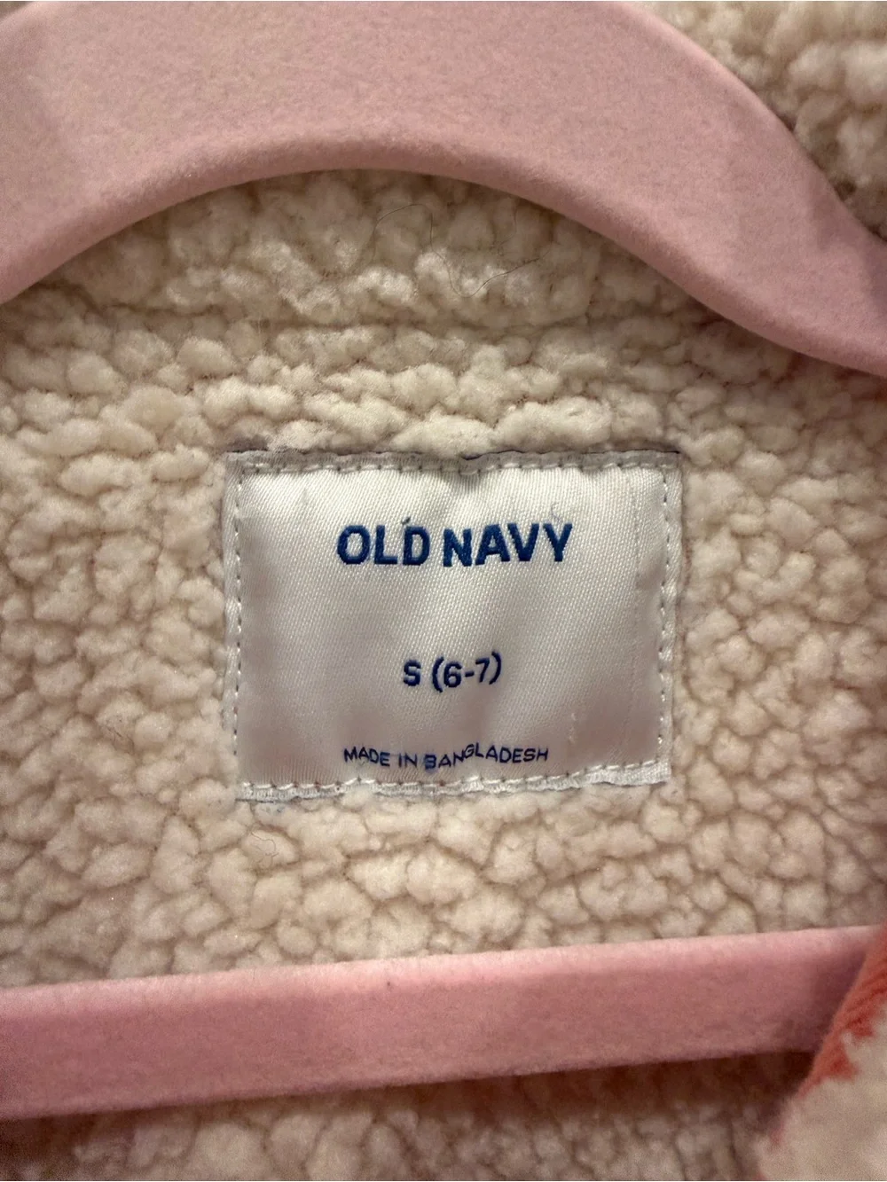Old Navy Girls' Coral Corduroy Jacket with Sherpa Collar